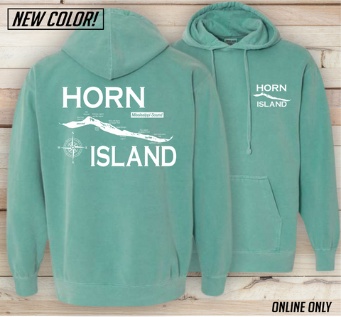 Horn Island Comfort Colors Hoodie