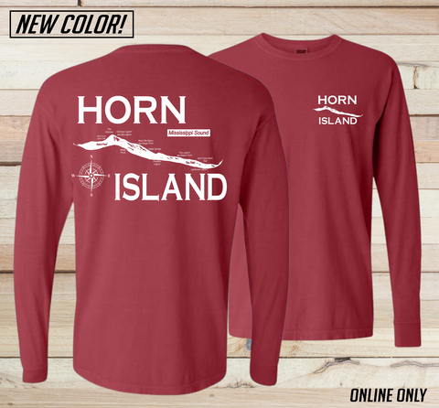 Horn Island Comfort Color Cotton L/S Shirt - 9 Colors!